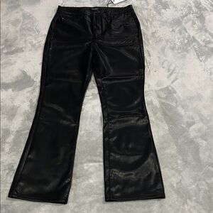 Judy Blue Black Bootcut Faux Leather Pants